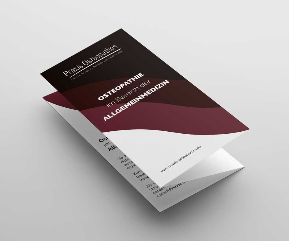 Praxis-Osteopathos – Flyer & Broschüren