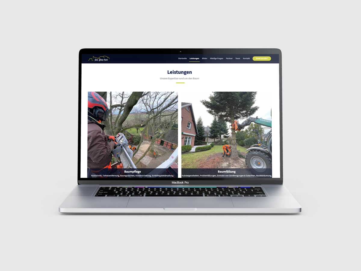 Das Säge-Team – Homepage-Launch
